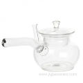 Clear Glass Kongfu Teapot With Long Handle